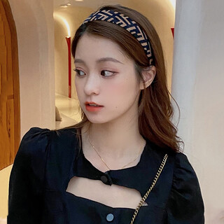 Idel spring and summer hong kong style broken hair headband for women, non-slip, korean internet celebrity wide-brimmed face wash hairpin, simple temperament headband gift, high-end retro headband f0166