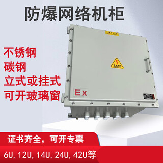 Explosion-proof network cabinet carbon steel router explosion-proof box 12u switch chassis stainless steel communication cabinet 12u