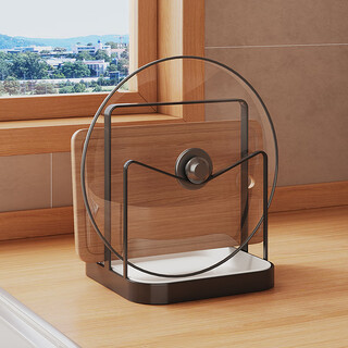 Saint-west pottery pot cover rack kitchen countertop chopping board rack vertical cutting board storage rack towel spoon drain storage rack sticky board rack