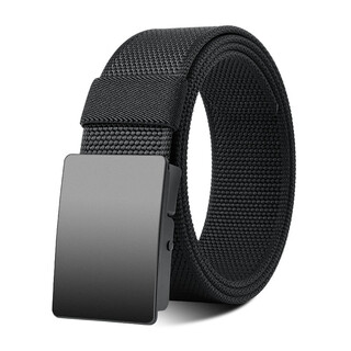 Extremely men's thickened nylon belt casual and versatile automatic buckle woven canvas belt jeans belt holiday gift