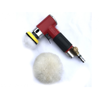 联能 定制小型气动打磨机汽车抛光不锈钢金属打磨神器气磨砂纸抛光机2 正心机+抛光羊毛球10个