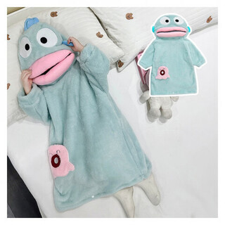 Oxygen ugly fish pajamas big head ugly fish children's funny one-piece pajamas for boys and girls autumn and winter thickened and velvet home clothes ugly fish thickened and velvet pajamas children's style without it one size 12 size 120-130cm 44-55jin jin is equal to 0.5 kg
