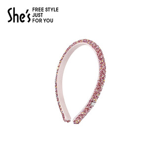 She s qianzi headband shines my declaration light luxury headband pressure hair headband hairpin hairpin hair accessories birthday gift for women pink a0