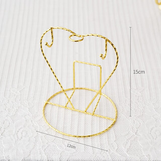 Muzi worry-free european gold-plated bird rack coffee cup and saucer storage rack hanger upside down drain cup holder tea cup holder home heart-shaped cup holder