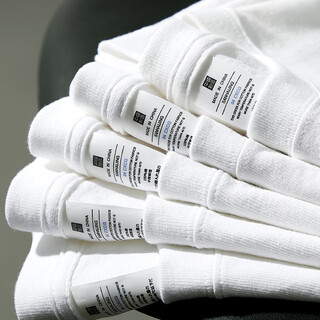 Bfdqjs heavyweight pure cotton solid color loose round neck long sleeve t-shirt men's autumn and winter versatile couple wear top with bottoming shirt 230g heavyweight white xl (recommended weight 130-150jin jin is equal to 0.5 kg)