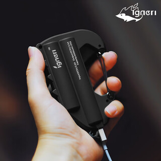Bk igneri outdoor tactical style camping carabiner power bank buckle portable backpack buckle double twelve black