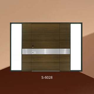 Frandi s-6028 литая алюминиевая дверь, дверь для виллы, нестандартная дверь/квадрат