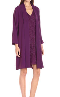 Adrianna papell women's draped jacket lace dress winter blackberry 10