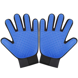 Huanpet.com cat gloves for combing pets dogs and cats bathing artifact dog and cat comb brush cat hair remover to anti-scratch and bite