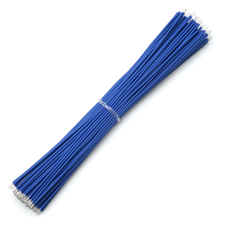 Throwing stones 24 30awg electronic connecting wire ok line flying line pcb jumper breadboard line double-ended tinned copper core connecting wire 100 pieces each 24awg blue 10cm
