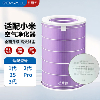 Dong nailun adapts to xiaomi (mi) air purifier filter element purifier filter 1st generation/2nd generation/3rd generation/2s/pro universal purple with chip sterilization