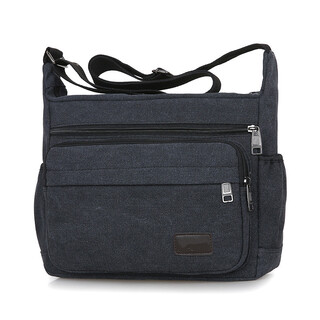 Customized multifunctional electrician repair tool bag canvas large thickened oxford cloth shoulder bag wear-resistant men's crossbody bag 8895 black