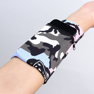 Sports mobile phone arm bag, running mobile phone arm bag, men's and women's sports arm sleeve, wrist bag, universal ultra-thin fitness multi-color pattern