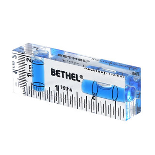 Kezitu customized acrylic level transparent green cuboid household small instrument mini t-shaped high-precision bubble level blue