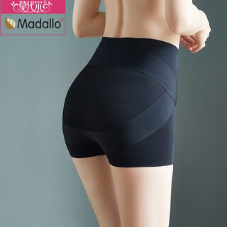 Modal tummy-tightening butt-lifting underwear for women, postpartum buttocks shaping, hip-shrinking, anti-exposure, seamless safety pants, leggings for women, black l (suitable for 95-120 jin jin equals 0.5 kg)