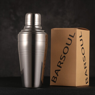 Bar soul japanese baron three-stage shaker baron shaker taiwan version bartender professional bartender tool 410ml mirror version