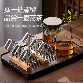 Yi pot tea tea set home 2025 new high-end teapot teacup glass drinking tea hospitality kung fu tea maker complete set