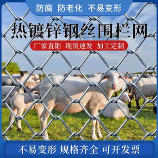 Suyu galvanized wire mesh fence mesh breeding wire mesh cattle sheep pig dog chain link fence orchard chicken guardrail mesh 2 meters high 6 cm hole 2.0 wire thick 30 meters long