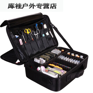 Zailu fishing storage bag, fishing gear, multi-functional storage box, supplies equipment, fishing gear bag, fishing tool box accessories, small double layer 26*22*10cm portable