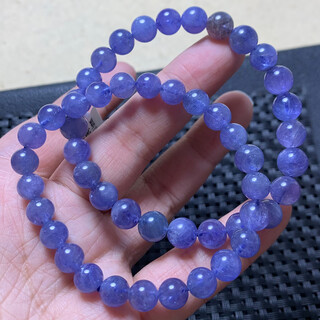 Micro-gift tanzanite bracelet women's heart of the ocean purple blue water tanzanian treasure single circle bracelet jewelry gift (n69) approximately 8-8.3mm