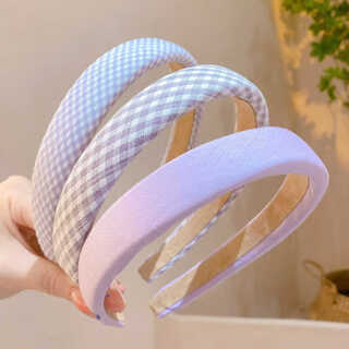 Tang funi three-piece set of children's hairbands and hair accessories that do not hurt the head, baby headbands, hair bundles, girls, girls, cute hairbands, purple sponge wide-brimmed hairbands, 3-piece set, 1 piece