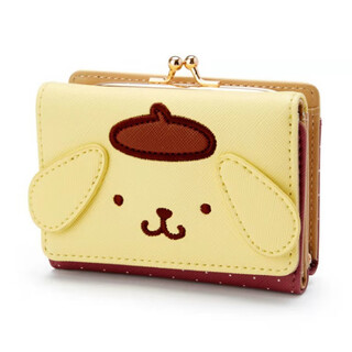 Student coin purse female cute cinnamon dog kt cat three-fold coin purse multi-functional large-capacity id bank card bag japanese cartoon children's small wallet high-value primary school student wallet yellow cute pudding dog folding small wallet