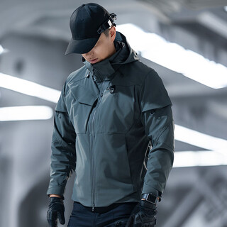 Longya ii tiancang functional work jacket men's spring and autumn outdoor comfortable casual sports commuting tactical jacket dark gray green m 175/96a