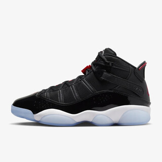 Aj jordan (nike air jordan) jordan 6 rings joe 6 lightweight cushioning breathable wear-resistant 22 years new men's practical basketball shoes black and white red 322992-064 other code consultation