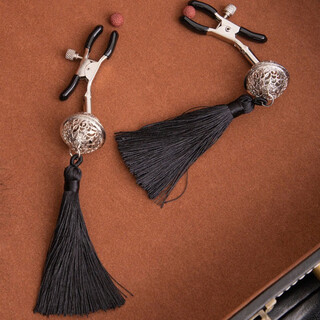 Alphabet society sm bell nipple clamp passion pain punishment props male and female couple sex adult sex toys retro tassel black