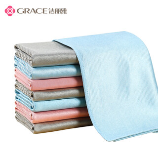Jieliya glass cleaning cloth 40*40cm*5 thickened glass fish scale rags for household cleaning and not easy to shed lint