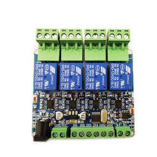 1/2/3/4/6/8/12-channel modbus relay module switching input and output rs485/ttl/plc 4-channel output + 4-channel input 24v