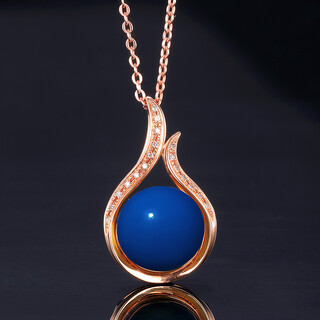 Gepan dominican blue amber pendant necklace for women amber natural 18k gold diamond customized 10mm white 18k gold-10mm blue amber pendant customized