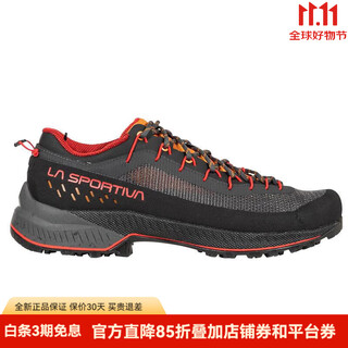 La sportiva tx4 evo st approach outdoor hiking rock climbing grip wear-resistant men's hiking shoes carbon/mountain red 40.5