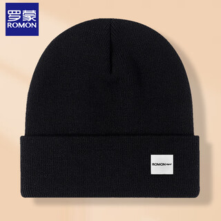 Romon hat men and women autumn and winter warm knitted hat outdoor cycling coldproof and windproof versatile wool hat ear protection cold hat