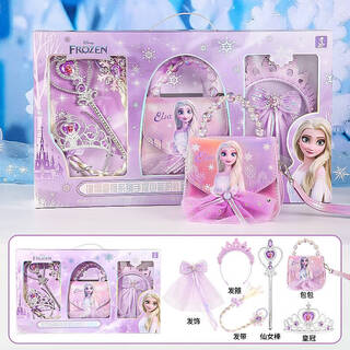 迪士尼（Disney）爱莎公主包包儿童玩具女童生日礼物3-6-12岁小女孩冰雪艾莎发饰10
