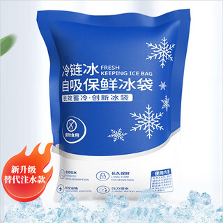 Royal escort ice bag self-absorbing thickened thermal insulation outdoor food seafood fresh refrigerated ice bag 400ml 13.5*15cm 100 pieces