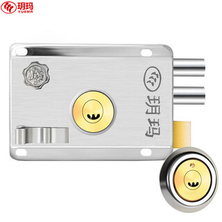 Yuema anti-theft door lock exterior door lock old iron door lock wooden door lock indoor and outdoor door lock true color 9198 right opening