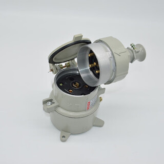 Ac-16 aluminum alloy explosion-proof plug three-core four-core five-core plug socket 220v/380v oblique plug straight plug 32a ac-32 (five holes) straight plug/oblique plug