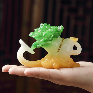 Tangfeng (tangfeng) baicai creative tea pet ornaments home kung fu tea table decorations can raise tea insects simulated cabbage tea play handle pieces ruyi baicai tea pet