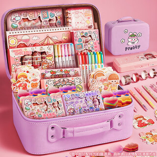 Xinge handbag set guka gift box student play house toys 6-10 years old handmade 205-piece set girl birthday gift