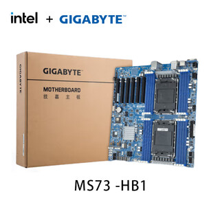 技嘉GIGABYTE 工作站主板MS03 MS73 DDR5 LGA4677 INTEL 四代五代至强XEON C741单路双路服务器  MS73 -HB1 双千兆网口