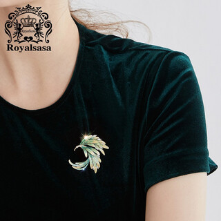 Royal salsa jiguang pianyu temperament high-end niche brooch exquisite new fashion suit pin light luxury accessories