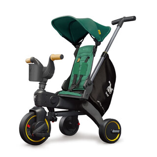 Doonaliki baby stroller baby children's tricycle walking stroller 13-year-old bicycle foldable stroller liuguang green