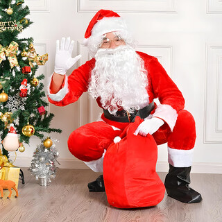 Duomeiyi christmas decoration santa claus costume 6-piece set of high-end christmas eve gift decoration christmas costumes for men and women