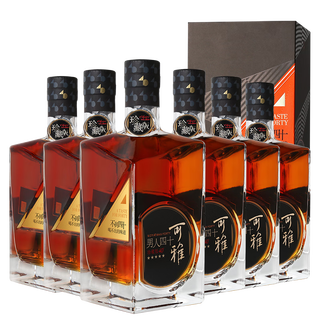 张裕珍藏五星白兰地6瓶 整箱装男人四十白兰地洋酒 自饮宴请送礼 40度 700mL 6瓶