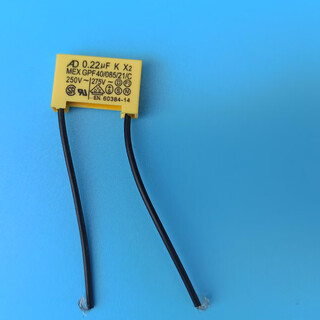 Customized vacuum cleaner capacitor 0.1uf electric to 0.22uf series motor 0.47ufkx2 yellow universal 0.22uf capacitor 1 piece