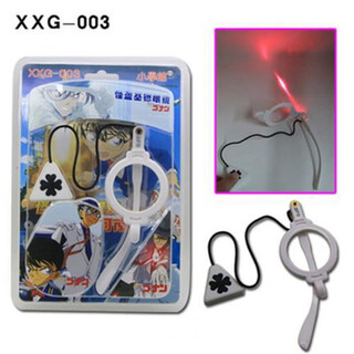 Shonai detective conan, phantom thief kidd poker gun cos children's toy model launch magic 11 kidd laser glasses motherland edition