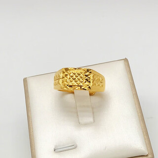 Drjefun vietnam sand gold ring men's fortune fortune dragon domineering fashionable thick gold-plated adjustable ring ring car flower starry sky tower ring live mouth