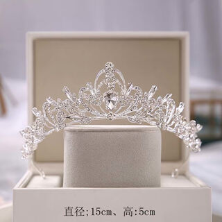 Crown tiara 18 adult gift internet celebrity birthday fairy princess crystal crown bridal tiara high-end new style sn4559 26 styles - silver simple decoration