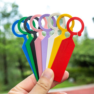 Shipton gardening buckle label thickened plastic waterproof nursery stock flower grape watermelon mark fruit tree plant mark mixed color random (100 pictures)